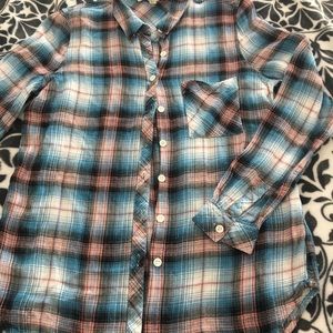 Plaid blouse